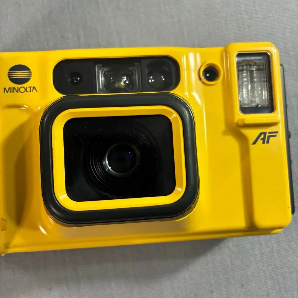 Vintage Minolta Weathermatic Dual 35 AF 35mm Film Camera Tested Case Manuals